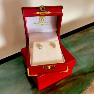 Real diamond earrings